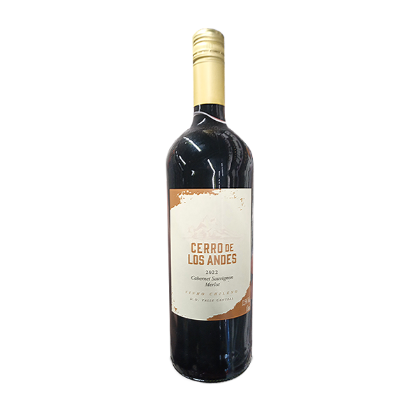 VINHO CHILENO CERRO LOS ANDES 750ML CABERNET SAUVIGNON/MERLOT