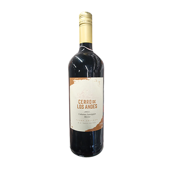 VINHO CHILENO CERRO LOS ANDES 750ML CABERNET SAUVIGNON/MERLOT