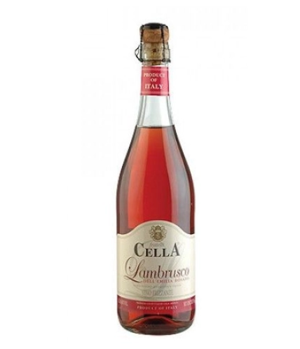 VINHO ITALIANO LAMBRUSCO CELLA 750ML ROSE FRISANTE