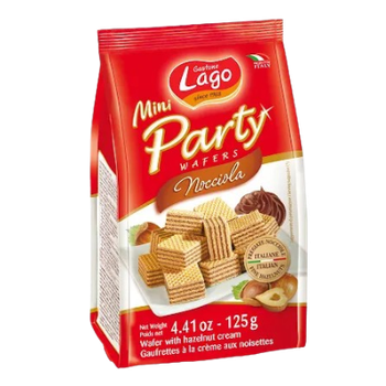 WAFER GASTONE LAGO PARTY 125G MINI AVELÃ