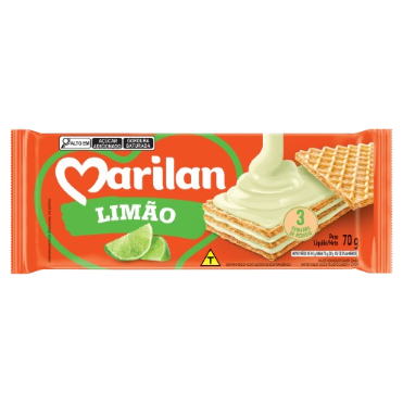 WAFER MARILAN 70G LIMÃO