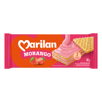 WAFER MARILAN 80G MORANGO