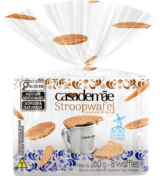 WAFER STROOPWAFEL CASA DE MÃE 260G