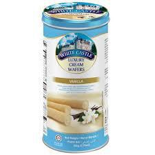 WAFER WHITE CASTLE 100G BAUNILHA