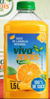 SUCO VIVA MAIS FRESCOR 1,5L LARANJA INTEGRAL