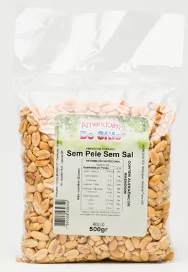 AMENDOIM DO SITIO 500G TORRADO S/PELE S/SAL
