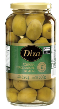 AZEITONA DIZA VERDE PREMIUM 500G GORDAL