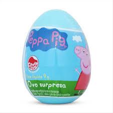 BALA EM PO C/ OVO SURPRESA PEPPA 1UN MORANGO