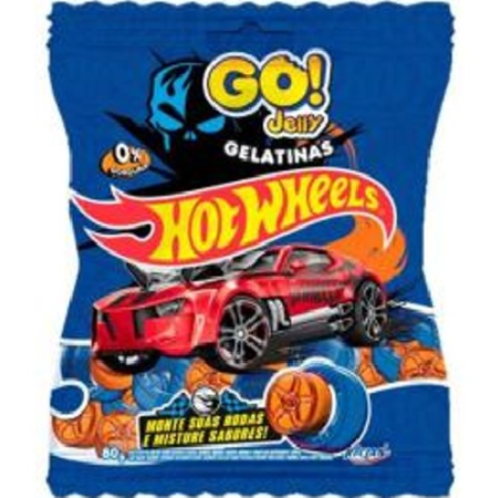 BALA GELATINA GO JELLY 70G HOT WHEELS