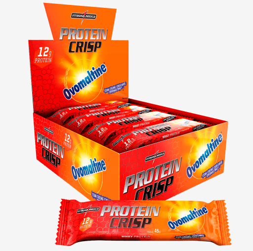 BARRA CEREAL PROTEIN CRISP 45G OVOMALTINO