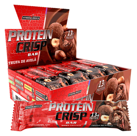 BARRA CEREAL PROTEIN CRISP 45G TRUFA AVELA
