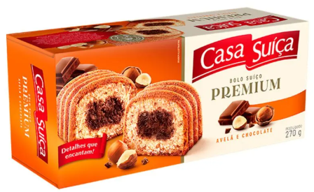 BOLO CASA SUICA 270G AVELA/CHOCOLATE PREMIUM