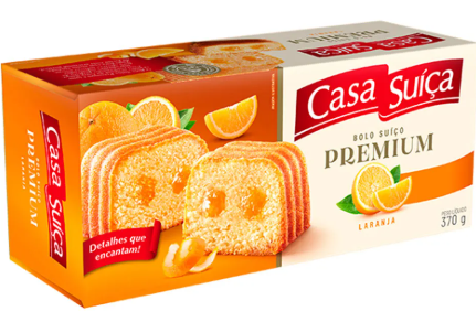 BOLO CASA SUICA 370G LARANJA