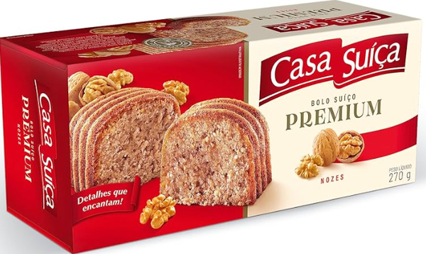 BOLO CASA SUICA GOLD 370G NOZES