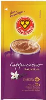CAPPUCCINO 3 CORACOES 20G SACHE BAUNILHA