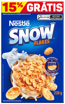 CEREAL NESTLE SNOW FLAKES 230G 15% GRATIS