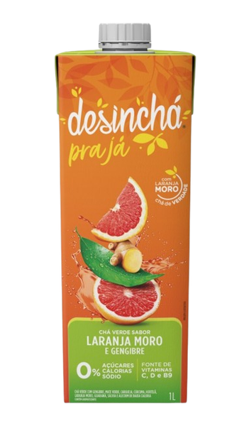 CHA VERDE DESINCHA TP 1L LARANJA GENGIBRE