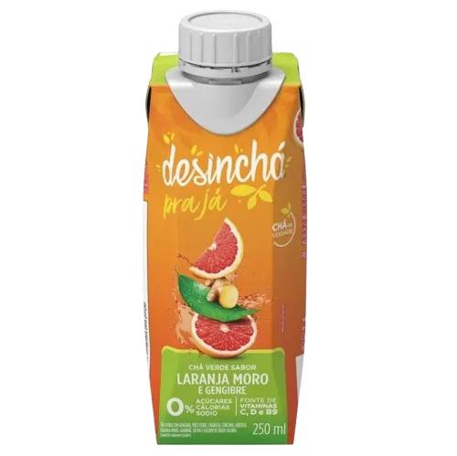 CHA VERDE DESINCHA TP 250ML LARANJA GENGIBRE