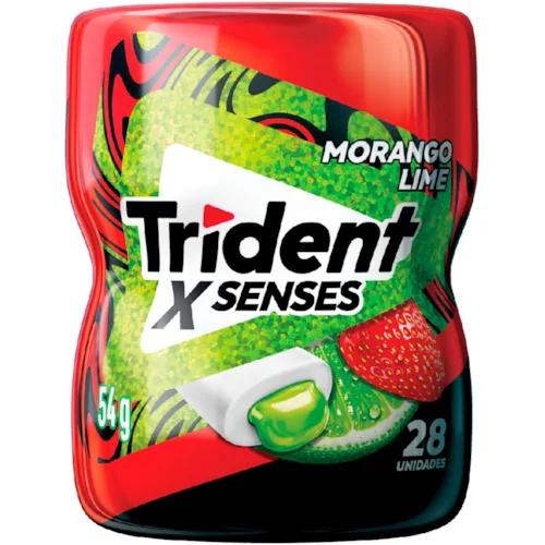 CHICLETE TRIDENT XSENSES 54G MORANGO/LIMAO