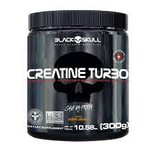 CREATINA TURBO BLACK SKULL 300G LARANJA