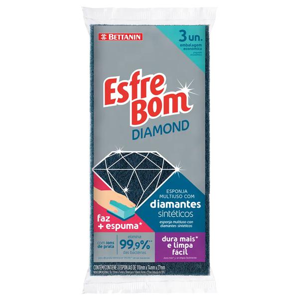 ESPONJA ESFREBOM DIAMOND 3UN
