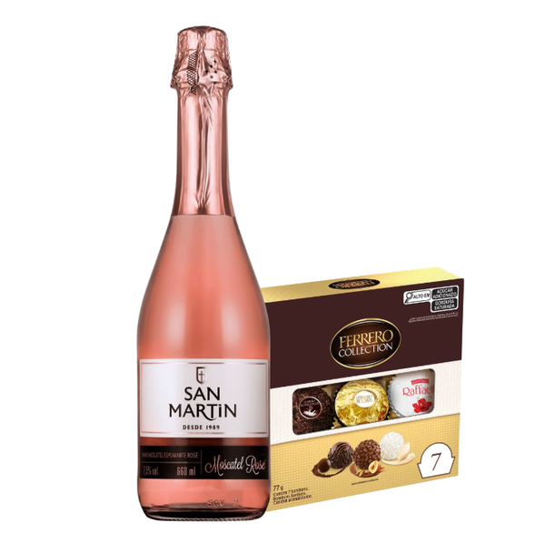 KIT P&CIA SAN MARTIN 660ML + FERRERO COLLECTION 77G