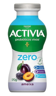 LEITE FERM.ACTIVIA 170G AMEIXA Z.LACTOSE