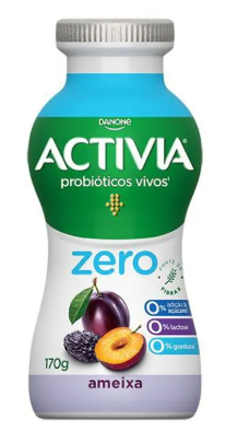LEITE FERM.ACTIVIA 170G AMEIXA Z.LACTOSE
