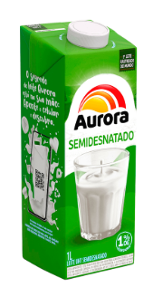 LEITE LV AURORA SEMIDESNATADO 1L