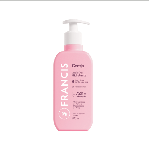 LOCAO HID.FRANCIS 200ML CEREJA