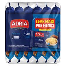 PACK MACARRÃO INSTANTÂNEO LÁMEN CARNE ADRIA PACOTE 445,8G 6 UNIDADES LEVE MAIS PAGUE MENOS