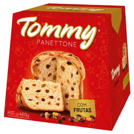 PANETTONE TOMMY 400G FRUTAS
