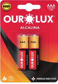 PILHA OUROLUX ALC.PALITO AAA 1.5V.2UN