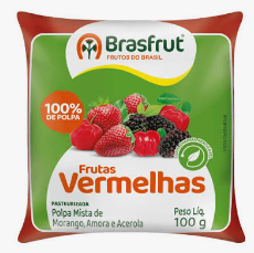 POLPA BRASFRUT 100G FRUTAS VERMELHAS