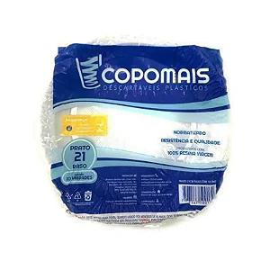 PRATO PLASTICO COPOMAIS 15CM RASO 10UN