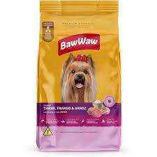 RACAO BAWWAW 900G CAES FILHOTE PQ/MINI CAR/FGO/ARROZ