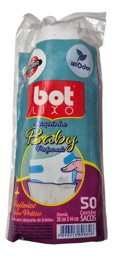 SACO LIXO BOTLIXO FRALDA C/50 BRANCO