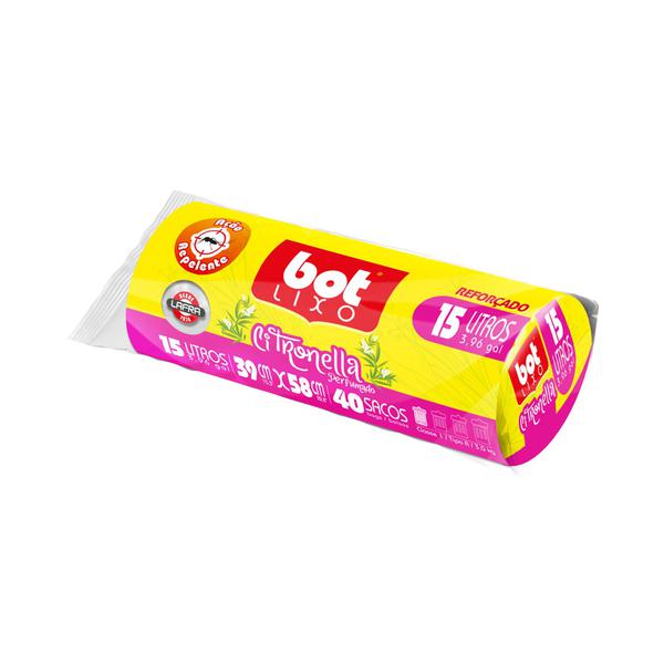 SACO LIXO BOTLIXO REF.CITRONELA 15LTS