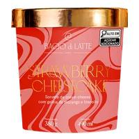 SORVETE BACIO DI LATTE 490ML STRAWB/CHEESECAKE