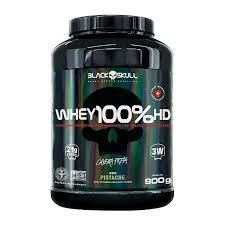 SUPLEMENTO WHEY BLACK SKULL 100% HD 900G POTE PISTACHE