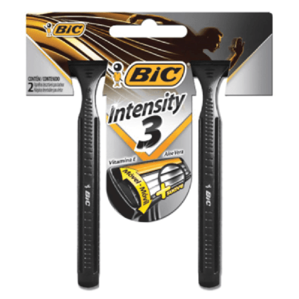 APARELHO BARB BIC INTENSITE 3 PRETO