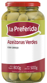 AZEITONA LA PREFERIDA VERDE 500 GR