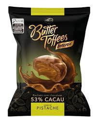 BALA BUTTER TOFFEES CACAU 53% PISTACHE 90GR UN