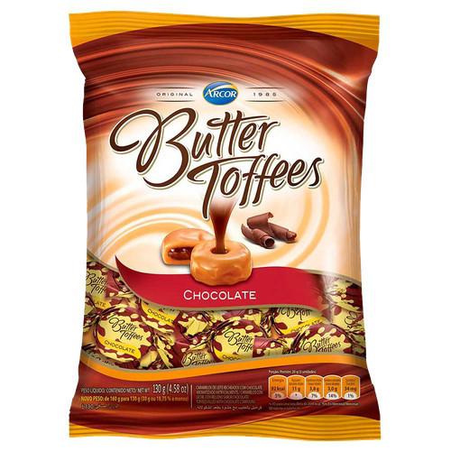 BALA BUTTER TOFFEES CHOCOLATE 100GR UN