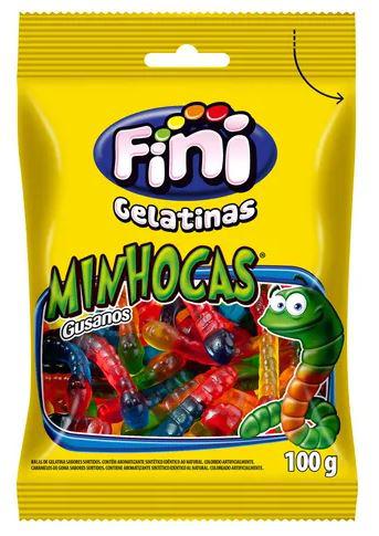 BALA FINI GELAT MINHOCA BRILHO 100GR UN