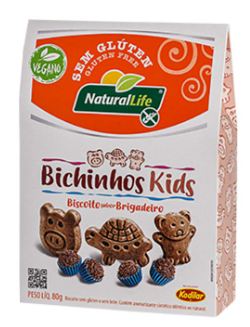 BISC KODILAR BICHINHOS KIDS BRIGADEIRO 80GR