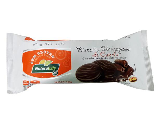 BISC KODILAR CANELA C COBERT CHOC S/GLUTEN 140G