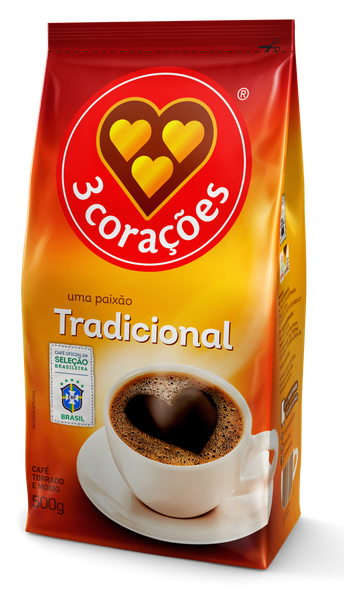 CAFE 3 CORACOES TRAD 500G