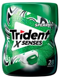 CHICLETE TRIDENT GARRAFA MENTA 54G