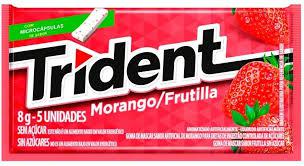 CHICLETE TRIDENT MORANGO 8GR
